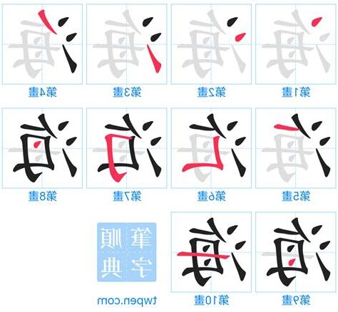 海 筆畫